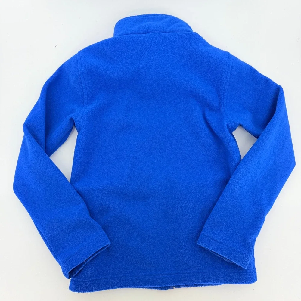 The North Face Youth Boys Royal Blue Full Zip Fleece Jacket Size Small 7/8